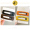 Dark black orange yellow 4-piece set with colorful edge clip combination F