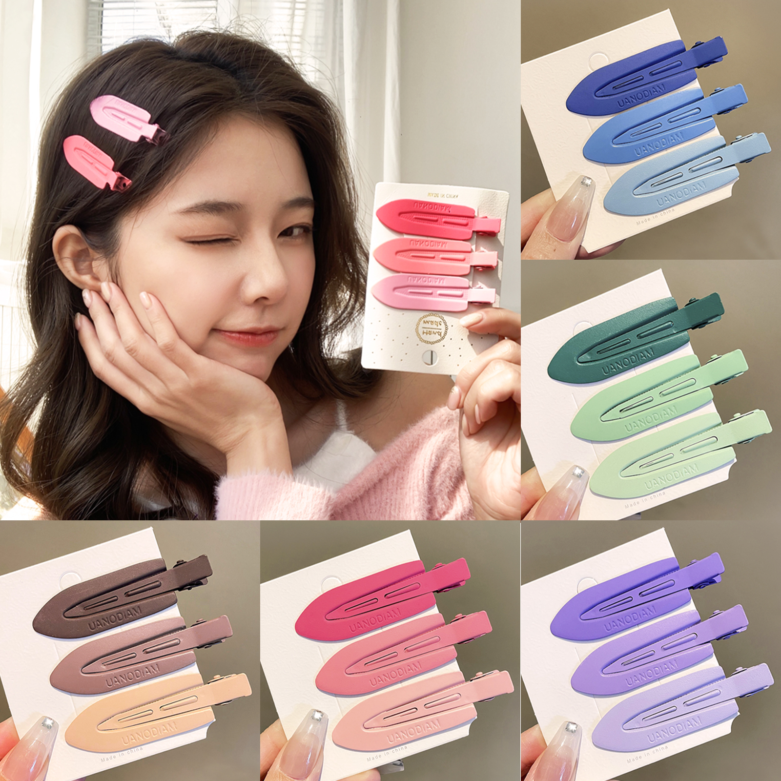 名柜发夹无痕发夹侧边刘海夹