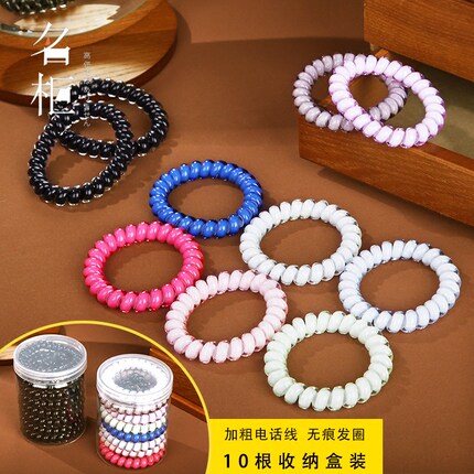 韩版电话线发圈扎头发马尾小清新饰品头饰韩国