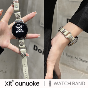 xit适用华为gt3pro手表表带gt4小香风玫瑰watch3pro皮质watch4pro秋冬GT2pro女士新款时尚41mm个性22mm手表带