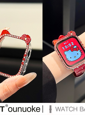 xit适用于华为fit3手表保护壳嵌钻镂空gt5pro可爱kt猫智能fit4运动watch女gt6小表盘pc表壳41mm防摔专用配件