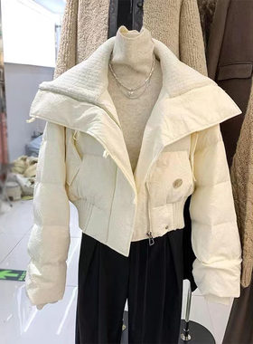2025年新款羽绒棉服女冬短款韩版休闲设计感棉衣加厚宽松棉袄外套
