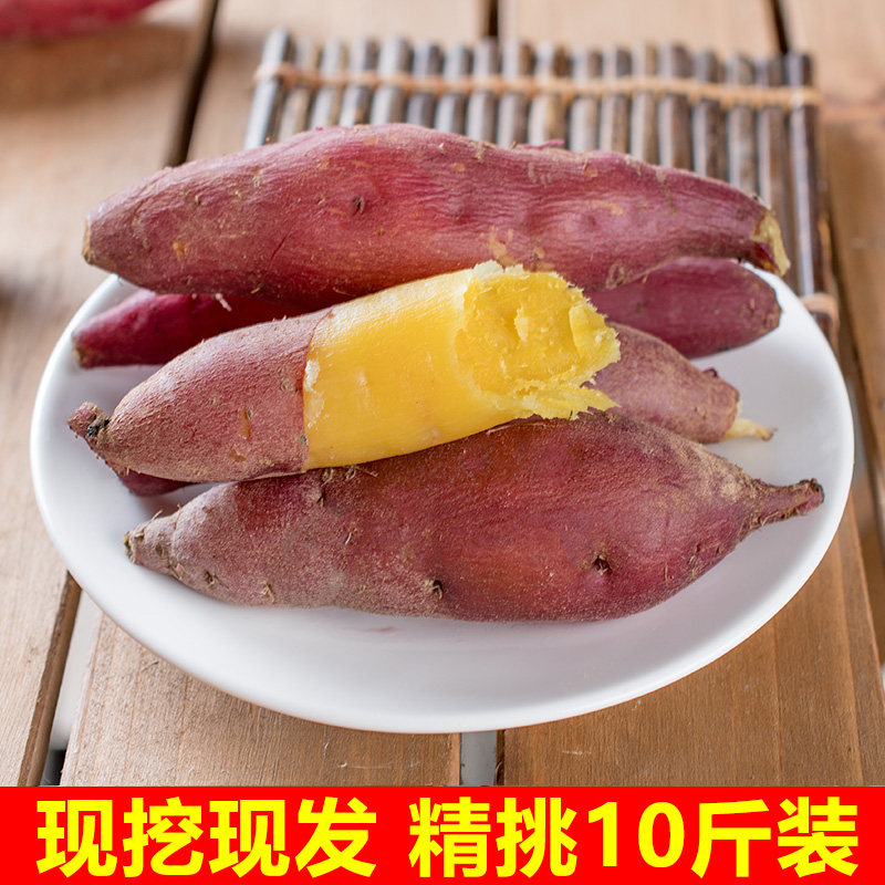 正宗临安天目山沙地小香薯10斤红薯新鲜农家地瓜板栗山芋番薯包邮