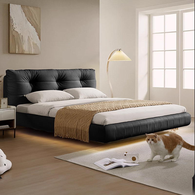 奶油风仙女床女生卧室互不打扰床