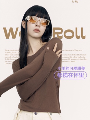 十足色彩6067基础款圆领羊毛卷上衣女超薄轻柔打底高弹透气百搭