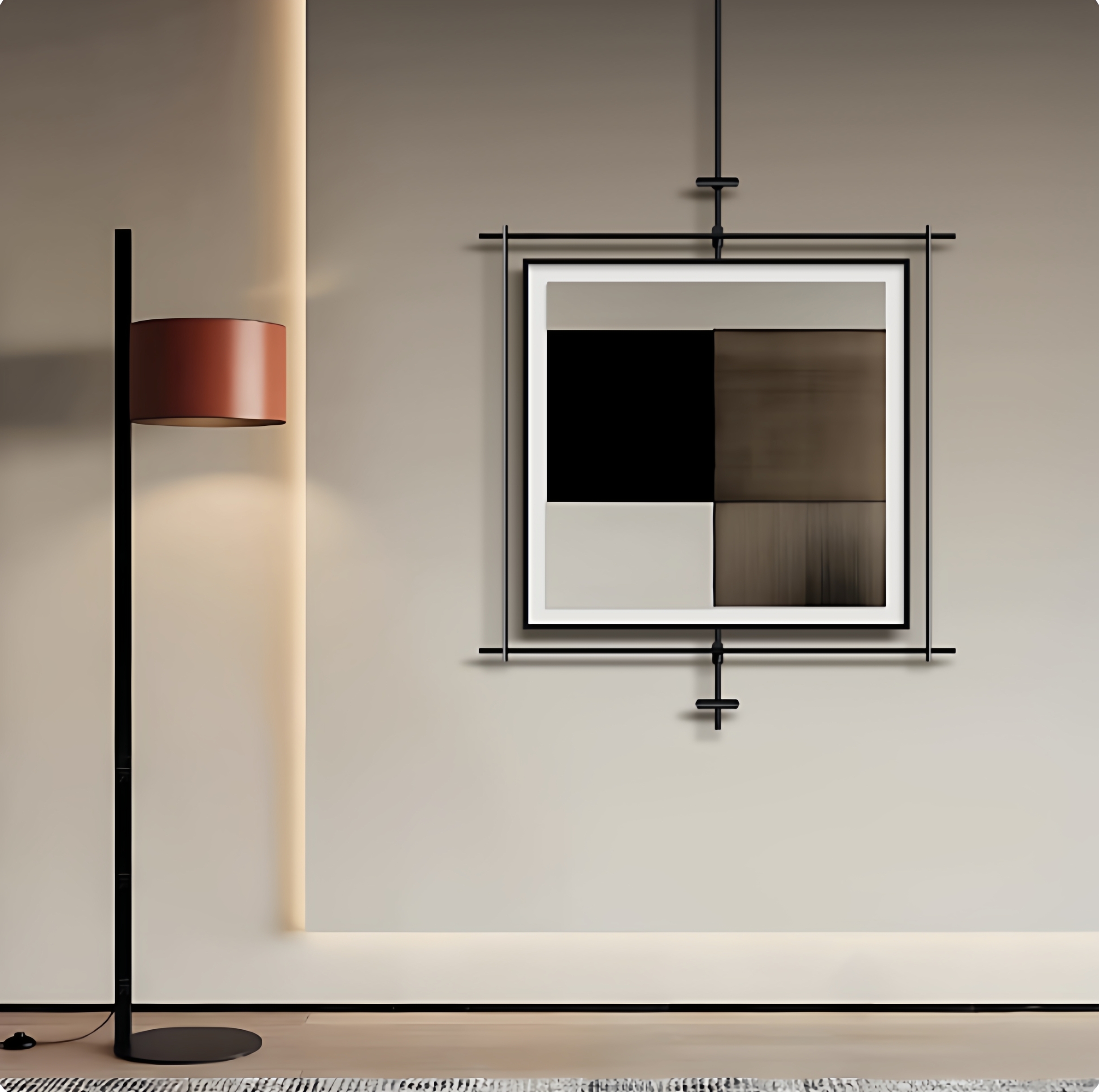 铁艺金属杆装饰画酒店会所民宿KTV背景墙壁饰壁挂软装样板间挂饰