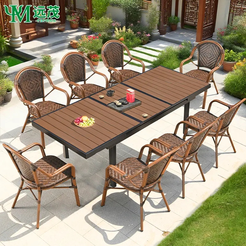 远茂户外桌椅组合伸缩休闲