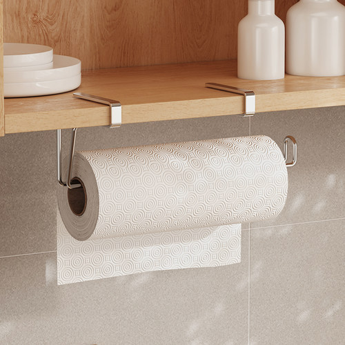 304不锈钢免打孔纸巾架