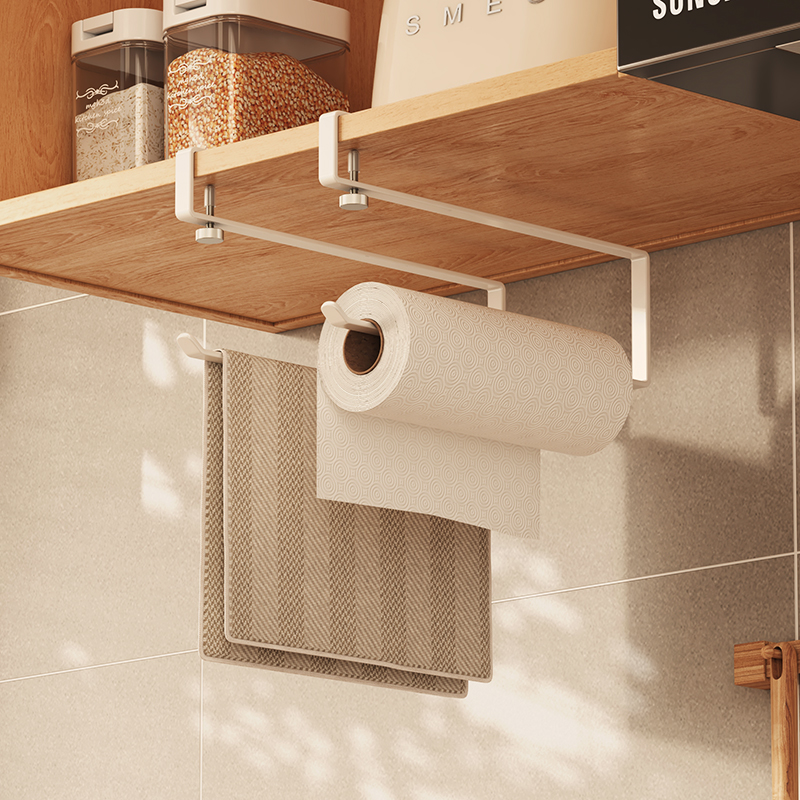 免打孔纸巾架懒人抹布架
