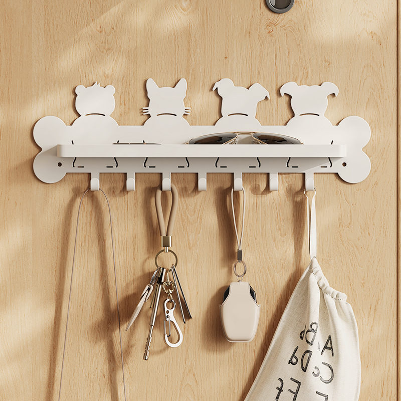 日式创意门口放钥匙神器门后挂钩