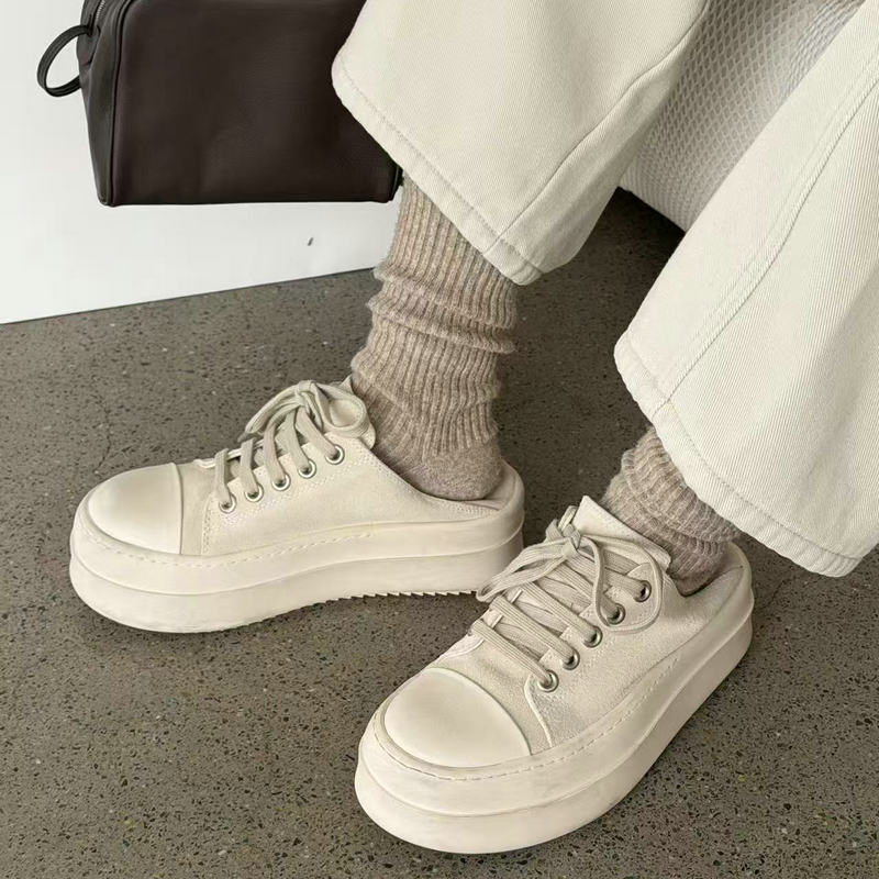 诗歌兰2025年秋新款增高松糕板鞋