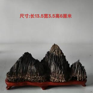 天然原石灵璧石盆景石 鱼缸造景龟纹石根抱石 花盆造景  盆景石料