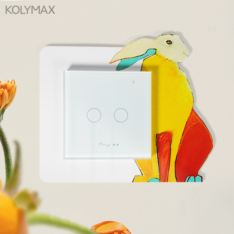 开关贴创意彩绘卡通开关装饰儿童房墙贴开关边框套装饰画,收纳整理,开关防尘贴,淘宝优惠券,粉丝福利购,淘宝优惠卷