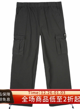 Brain Dead 25SS Flight Pant炭灰色棉质防撕裂多袋宽松飞行员裤