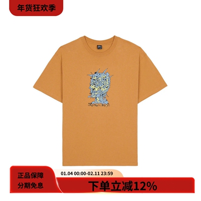 BrainDead创意印纯棉宽松T恤