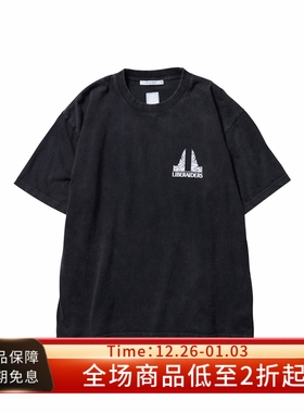 Liberaiders 25SS CANDI BENTAR TEE复古水洗纯棉印花圆领短袖T恤