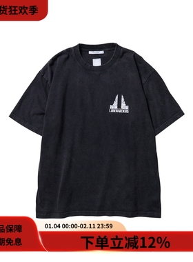 Liberaiders 25SS CANDI BENTAR TEE复古水洗纯棉印花圆领短袖T恤