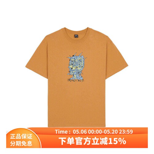 BrainDead创意印纯棉宽松T恤