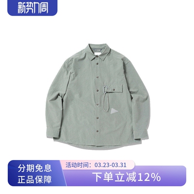 andwander透气防水宽松长袖衬衫