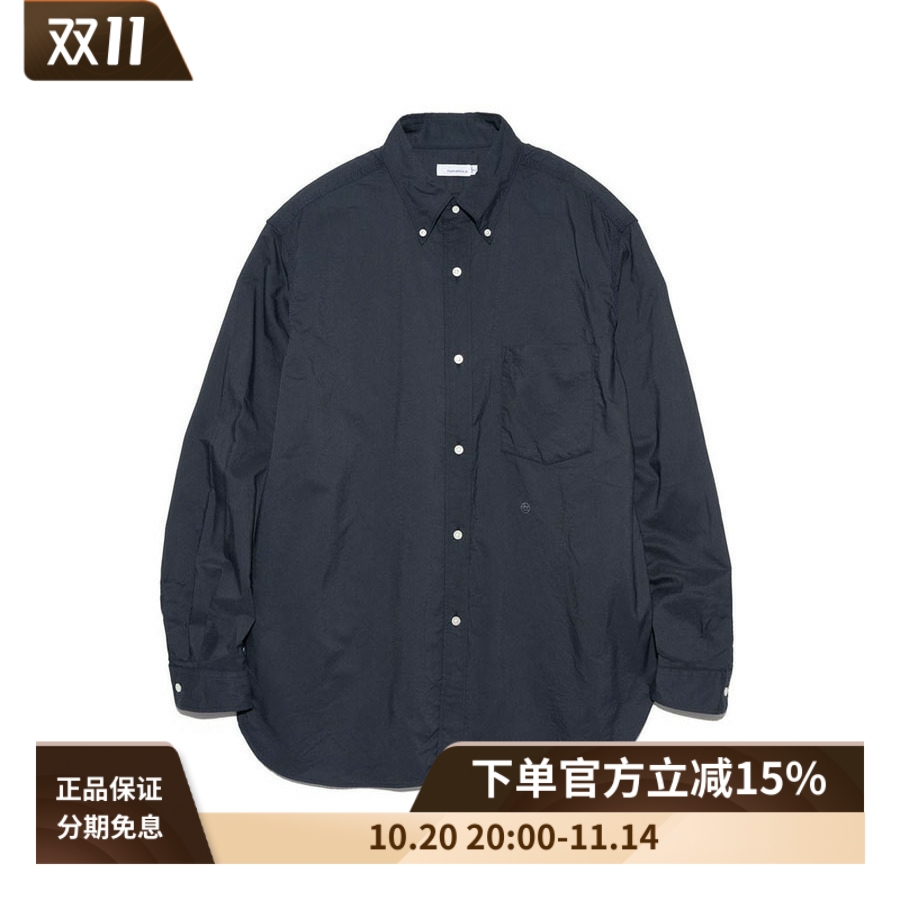 nanamica宽松廓形长袖衬衫