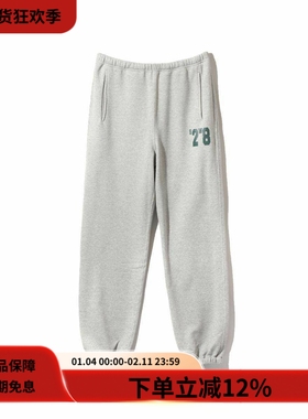 SOUTH2 WEST8 24FW Sweat Pant浅灰色纯棉宽松运动束脚卫裤长裤