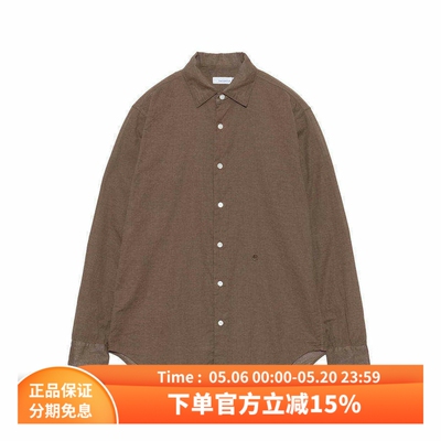 nanamica纯棉轻薄宽松长袖衬衫