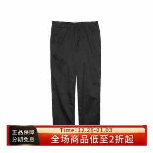 Pants黑色斜纹布宽松廓形直筒休闲长裤 nanamica Chino Wide 24FW