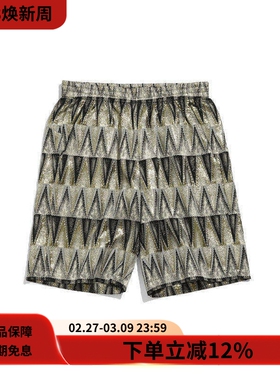 #HPT#NEEDLES 22SS Basketball Short复古图案宽松轻薄休闲短裤