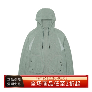 GEAR UP撞色拼接宽松针织拉链帽衫 25FW ZIP 情侣 KNIT SAN