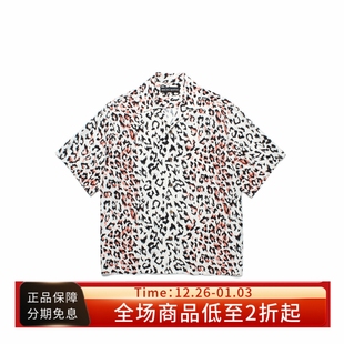 HAWAIIAN SHIRT WACKO 衬衫 25SS S宽松豹纹夏威夷短袖 MARIA