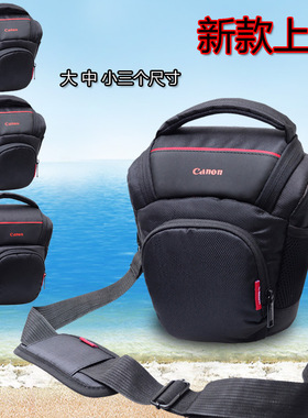 适用于尼康佳能80D 700D 5D3 5D4单反相机包微单单肩摄影包三角包
