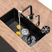 科恩纳U12小户型花岗岩水槽单水槽厨房石英石台下洗菜盆吧台洗碗