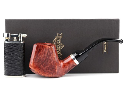 意大利Pascucci帕斯库奇P2银圈级别石楠木手工烟斗