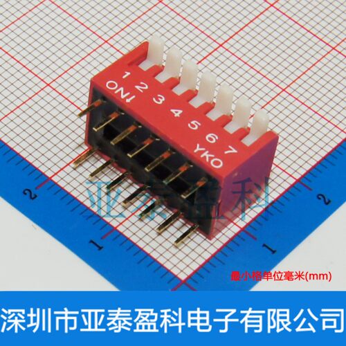 YJC-07H-R   拔码开关  电子元器件一站式配单
