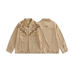 HTYM TOM潮 New Bstlzrxe「无性别穿搭」美式复古西部牛仔外套设