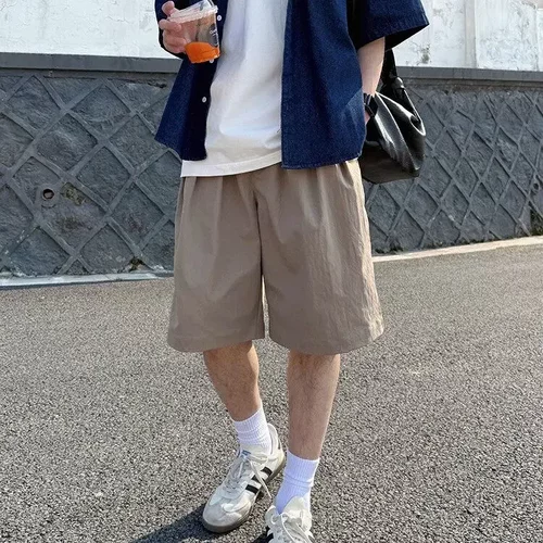 暗物质DarkMatter卡其色休闲短裤男女夏季新款日系五分裤子宽松男