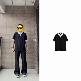 Areast夏季Cleanfit条纹假两件拼接polo衫t恤短袖HT1037