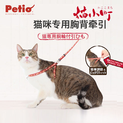 日本宠物防挣脱猫咪德文猫绳