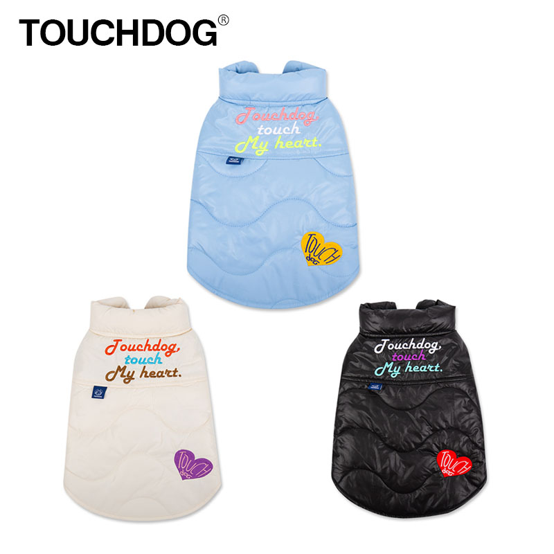 touchdog冬装心跳夹棉马甲比熊