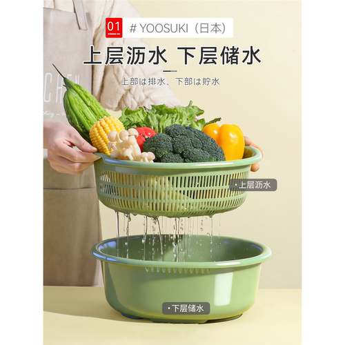 洗菜盆沥水篮大号子家用厨