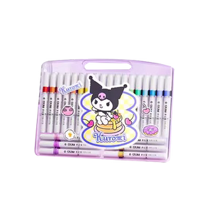 丙烯马克笔学生专用不透色可叠色儿童彩笔画画笔比心笔芯笔烯炳漆双头彩色笔美术48色防水油性炳稀比西60色80