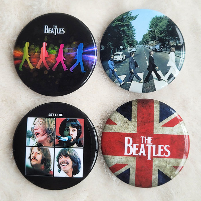 欧美摇滚乐队甲壳虫披头士乐队The Beatles约翰·列侬徽章吧唧diy