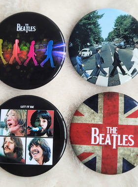 欧美摇滚乐队甲壳虫披头士乐队The Beatles约翰·列侬徽章吧唧diy