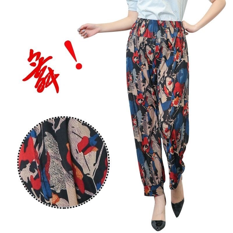 媽媽穿的褲子夏天寬松薄款中年人女40歲50老人婆婆胖奶奶中老年人在類目 女裝/女士精品, 中老年女裝中 - 來自Buy2taobao.com提供專業的淘寶代購服務