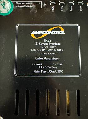 议价ampcontrol 澳大利亚安控IKA键盘接口1014适用