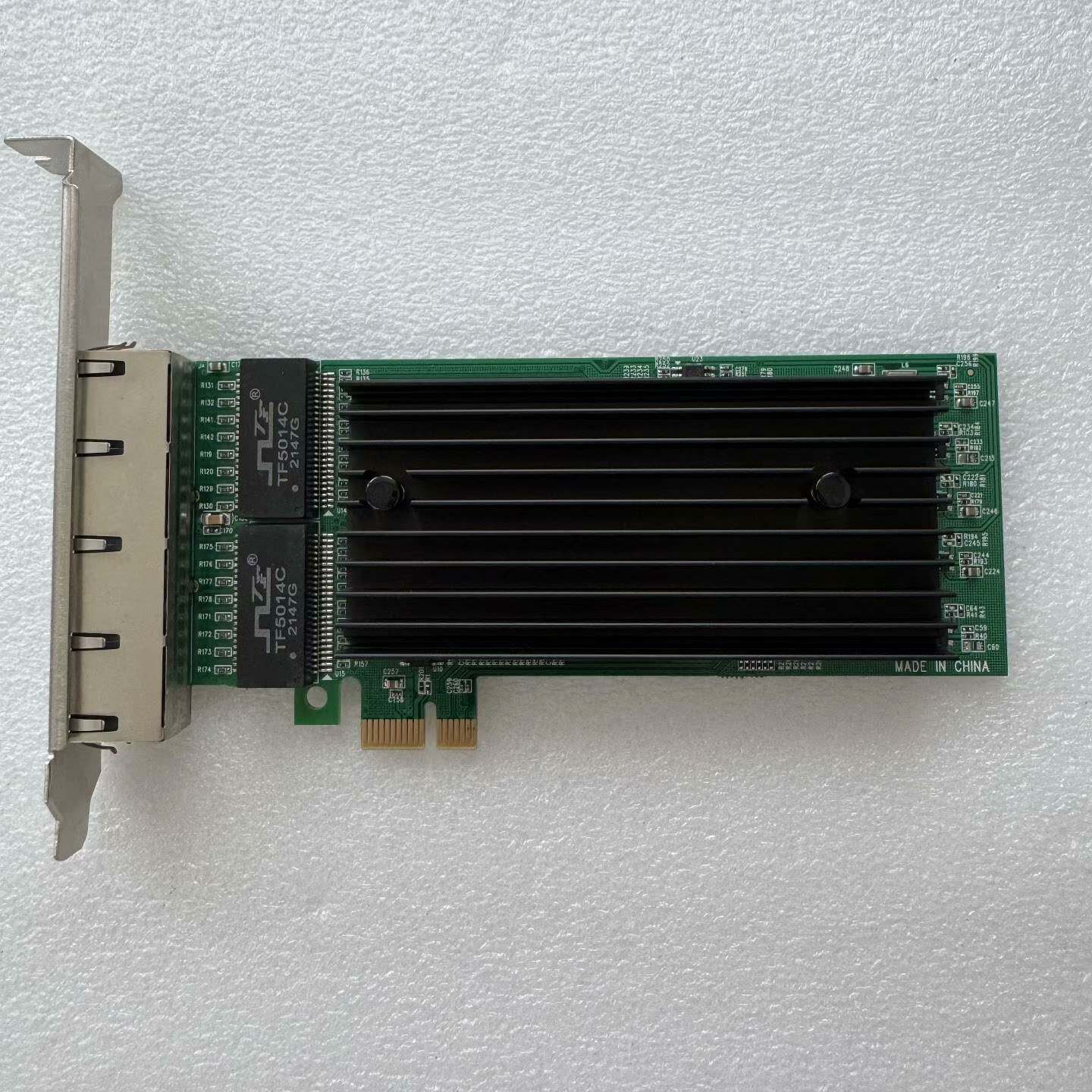 议价PCI-E四口千兆独立网卡1X插口电口Inte8适用