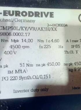 议价Sew伺服减速电机BSKF202 CMP50L/KY/VR/适用