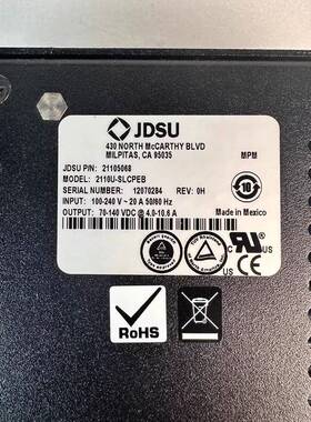 议价JDSU 激光电源 2110U-SLCPEB议价商品适用