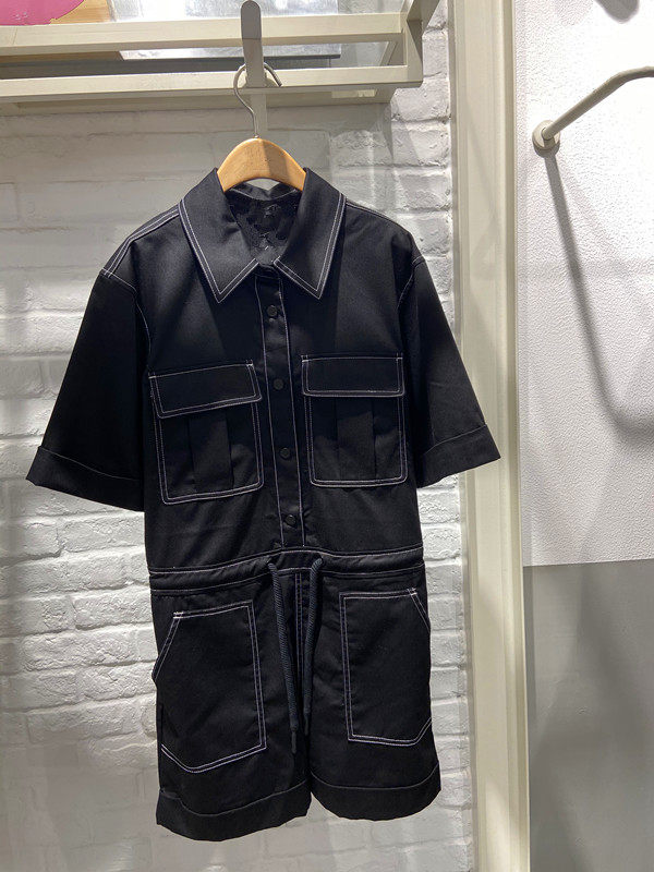 米蔻百家好2020夏季新款韩版工装收腰女式连体裤衣短裤B-HUOP327C