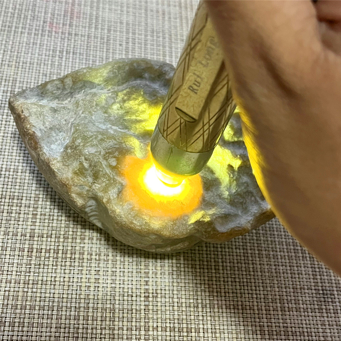 天然老坑翡翠玉石大马坎黄翡明料